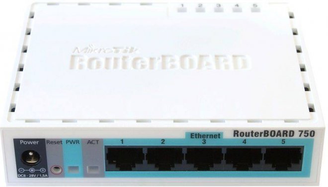 Mikrotik RB750.